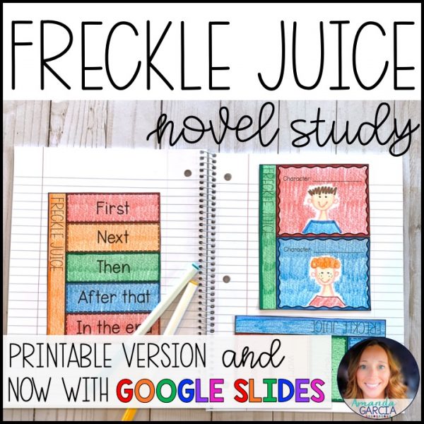 Freckle Juice Novel Study • GOOGLE Slides