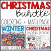 Christmas Math BUNDLE: Math Pack & Multiplication Coloring • GOOGLE Slides