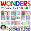 Wonders 2017 3rd Grade Unit 5 BUNDLE Supplements • GOOGLE Slides