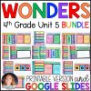 Wonders 2017 4th Grade Unit 5 BUNDLE Supplements • GOOGLE Slides