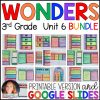 Wonders 2017 3rd Grade Unit 6 BUNDLE Supplements • GOOGLE Slides