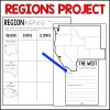 States Research Project BUNDLE: Regions of the USA and State Report Fact Fan - Image 3