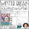 Winter Break Homework Packet: 3rd and 4th Grade