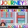 Journeys 2014/2017 4th Grade Whole Year BUNDLE Units 1-6 • GOOGLE Slides