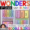 Wonders 2017 6th Grade Unit 1 BUNDLE Supplements • GOOGLE Slides