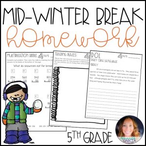 winter break homework packet 5th grade