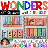 Wonders 2017 6th Grade Unit 2 BUNDLE Supplements • GOOGLE Slides