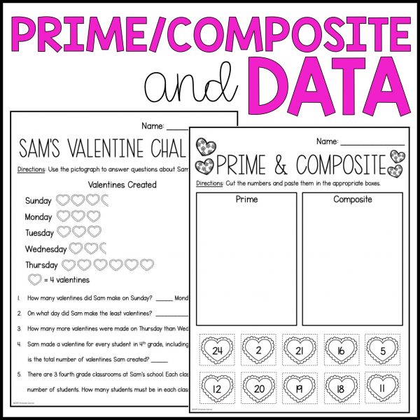 Valentine's Day Math Packet • Google Slides - Image 3