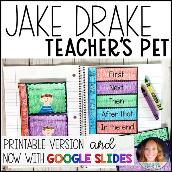 Jake Drake, Teacher's Pet Novel Study • GOOGLE Slides