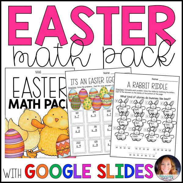 Easter Math Packet • GOOGLE Slides