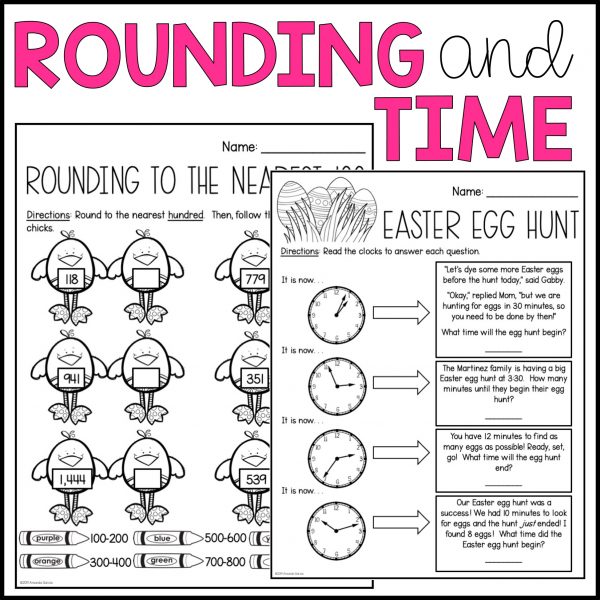 Easter Math Packet • GOOGLE Slides - Image 3