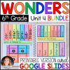Wonders 2017 6th Grade Unit 4 BUNDLE Supplements • GOOGLE Slides
